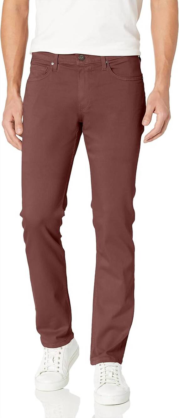 NEW PAIGE men's federal jean in vintage iris mauve